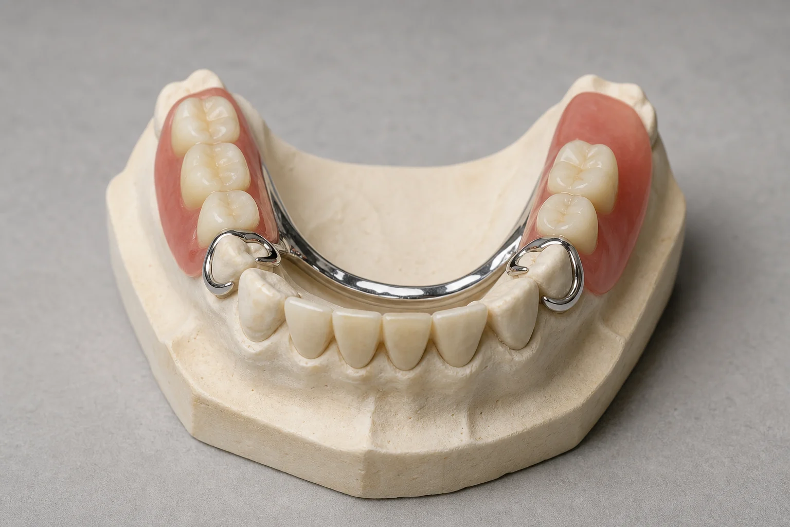 Cast metal-framework partial denture from MyBite