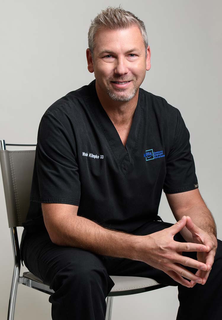 Wade Klimpke, DD, founding denturist at MyBite